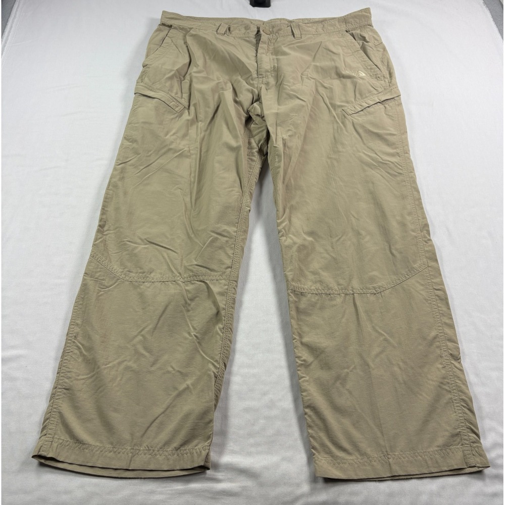 The North Face Pants Mens 40x30 Beige Cargo Ripstop Tech Outdoor Hiking Trail